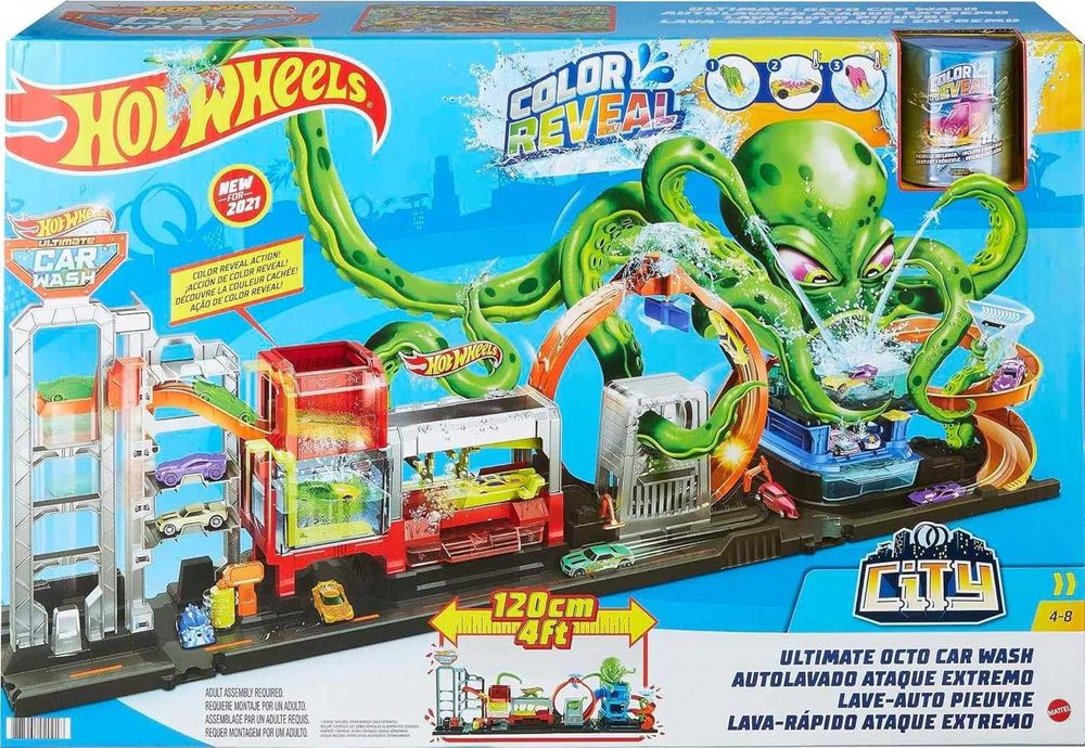 Hot Wheels Ultimate Octo Car Wash Track Set