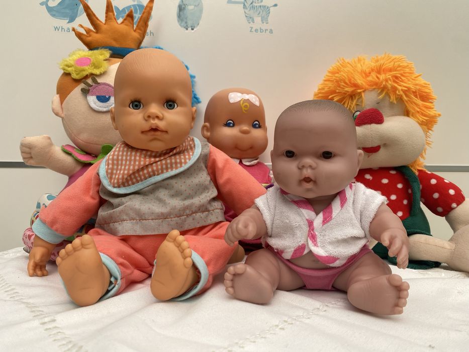 Bonecas Bebes tipo Nenuco Familia Mama, Papa e bebe