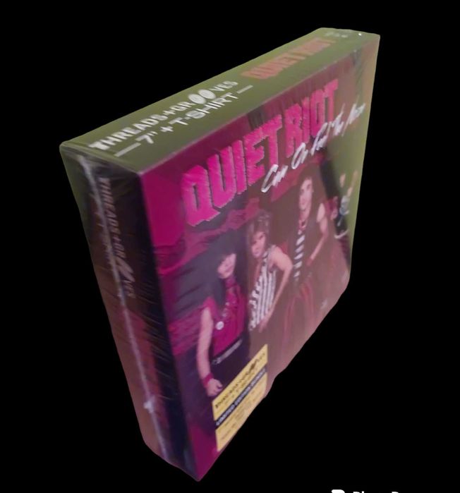 Sealed Vinyl Record Box Set Featuring a Quiet Riot Record and T-Shirt (2012)64729953201537122