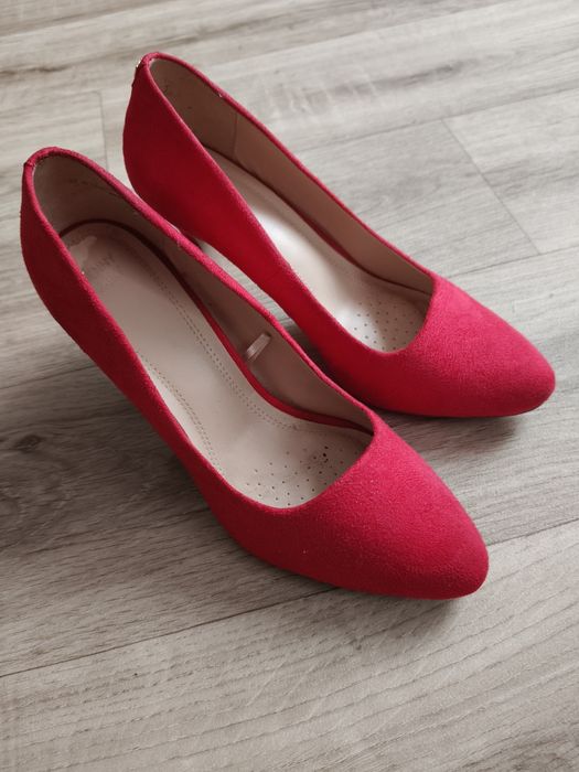 Czerwone/ malinowe szpilki damskie 39 jeny fairy