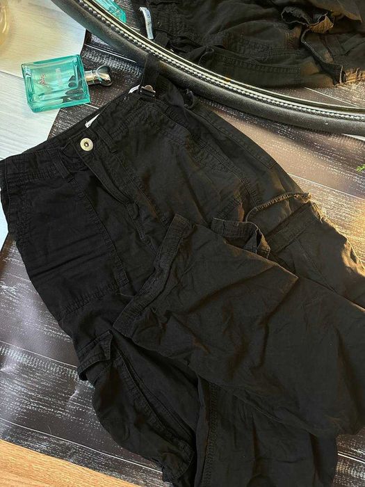 Штани жіночі карго bershka ХС-С чорні