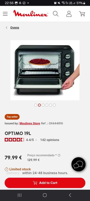 Forno elétrico Moulinex Optimo 19L