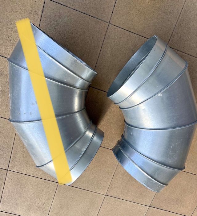 Коліно, відвід вентиляційний оцинкований D315