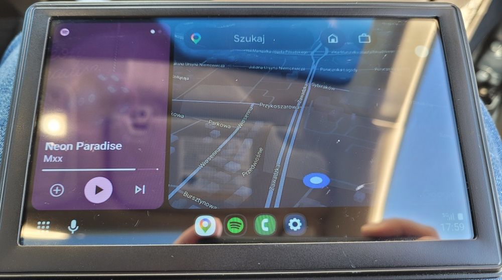 Transmiter, radio, android auto, nawigacją GPS