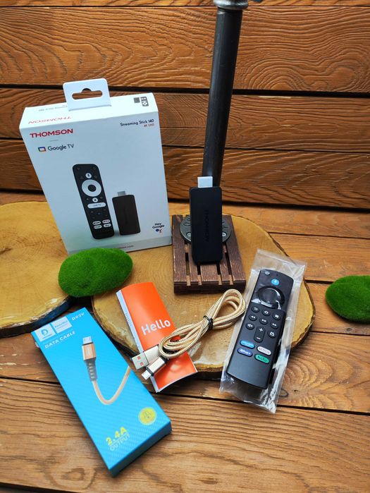 Thomson Streaming Stick 140M 4K 8 GB Android 14 Google TV Dolby Atmos IPTV Chromecast Miracast
