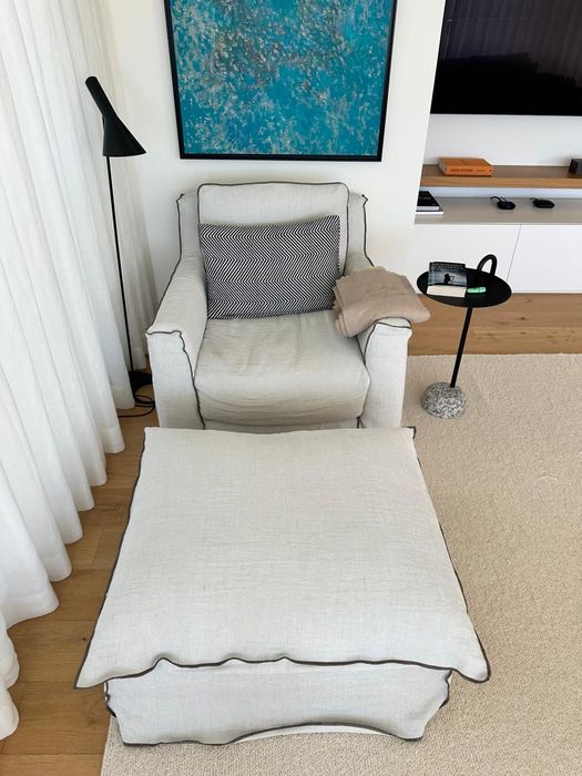 Ler anúncio sff vendo sofá grande Artist Monet, sofá pequeno Armchair