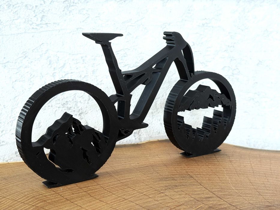 Ozdoba na biurko, półkę rower MTB górski klimat -Druk3D, gadżet