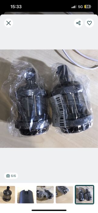 2 x Casquilho Vintage Retro E27 - Novo