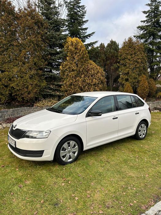 Skoda RAPID Krajowy,95KM,GAZ,nawigacja,kamera cof.ek9cali,zes.głośno mówiący,polif