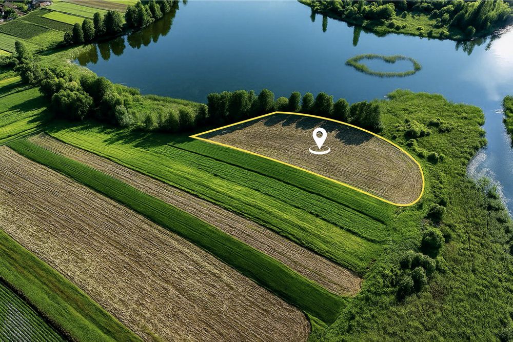 Фасадна до озера Земельна ділянка с.Лище 5 км від Луцька