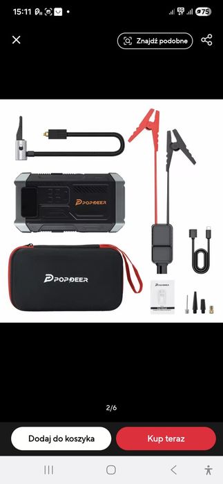 BOOSTER POPDEER PD-JA3  z Kompresorem 6w1