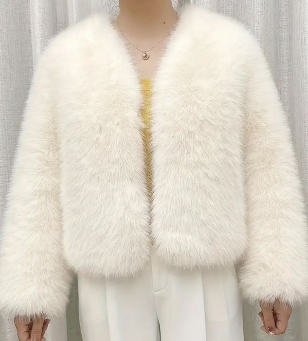 Шуба біла розмір xs-s