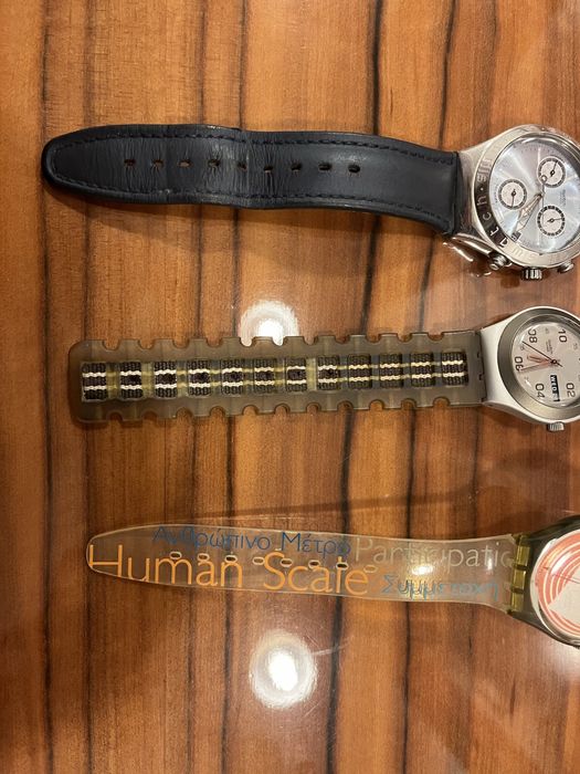 Conjunto de 3 relogios da marca Swatch