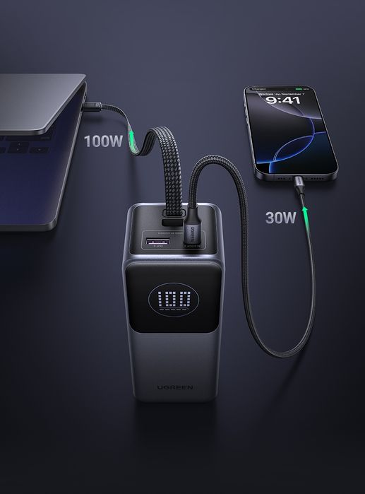 Павербанк UGREEN Nexode 130 Вт 20000 мАч Power Bank Новий