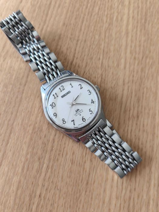 Vintage Seiko Lord Matic LM 5601-9000 Linen Dial Cyfry Arabskie, Japonia (1970)