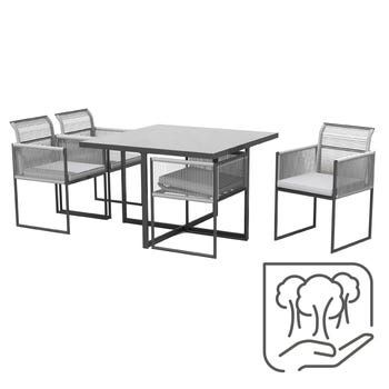 Mesa nateriel e 4 cadeiras (novo em caixa)