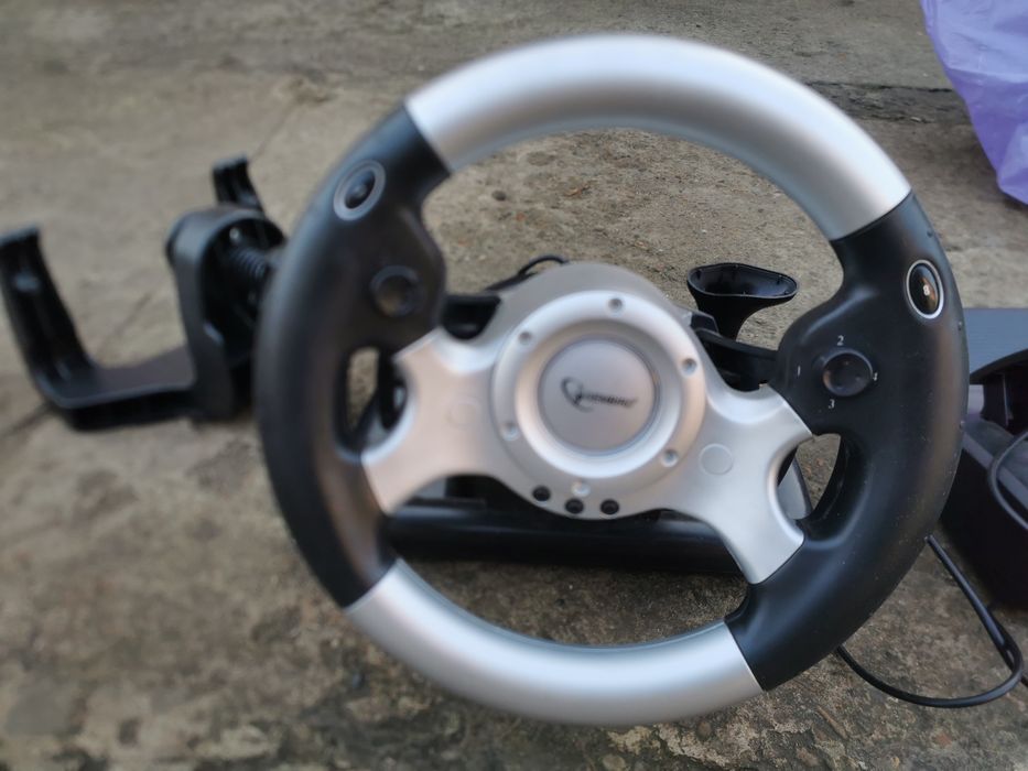 Ігровий кермо MX-V9 Force Feedback з педалями.