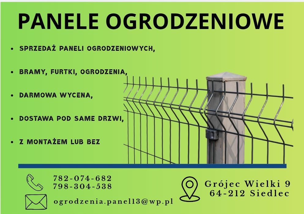 Panele ogrodzeniowe, ogrodzenia