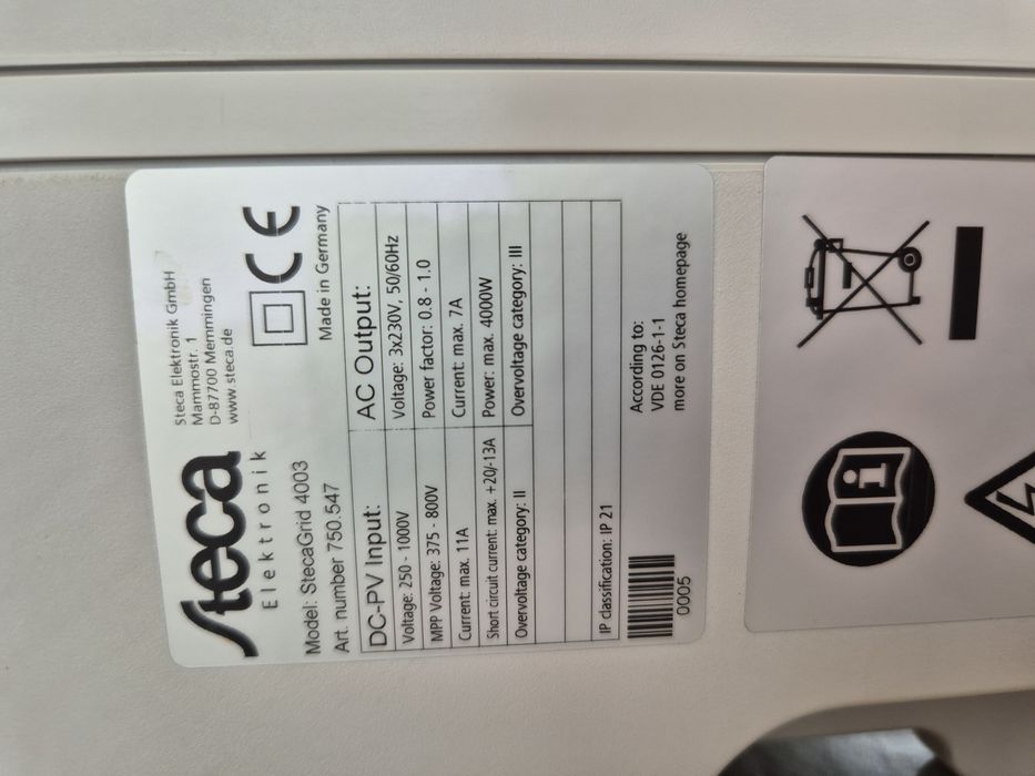 Inwerter Steca Grid 4003 - falownik 4kW