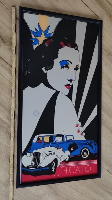 Quadro Espelho Art Deco  Antigo
