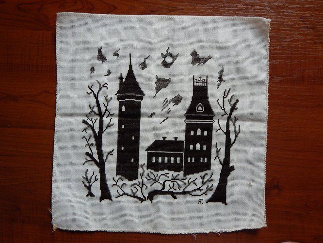 картинка Замок. вышивка