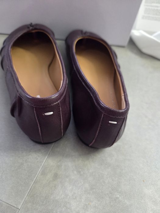 Maison margiela tabi baleriny damskie skórzane