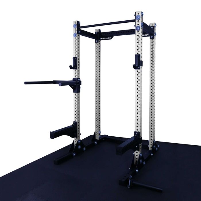 Half rack 80x80x3 + stacja DIP + landmine + haki + belki / klatka