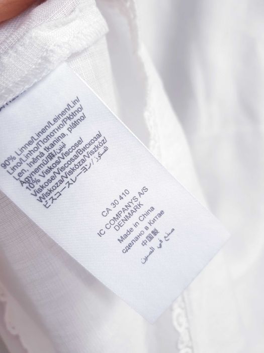 Biała lniana koszula bluzka tunika 44 46 Part Two