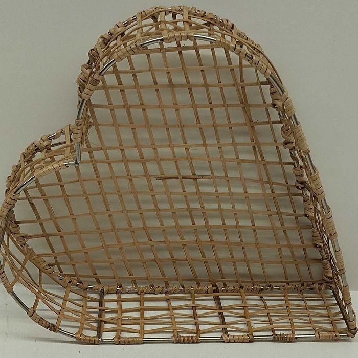 Coração Cesto Rattan