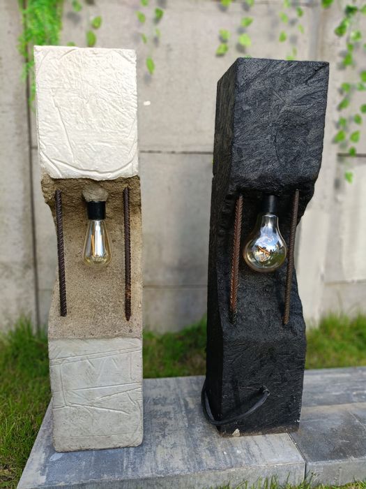 Lampa betonowa typu loft