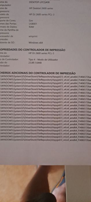 Impressora  hp 2600