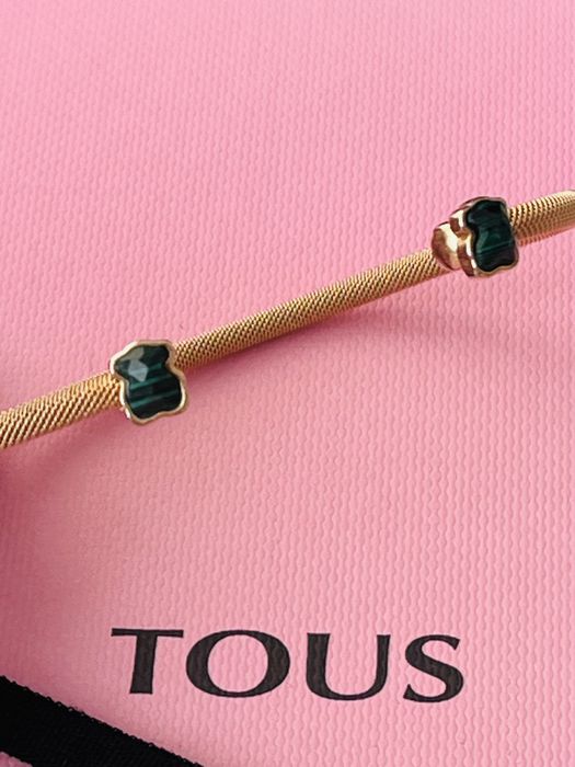 Tous mesh nowa bransoletka z malachitem