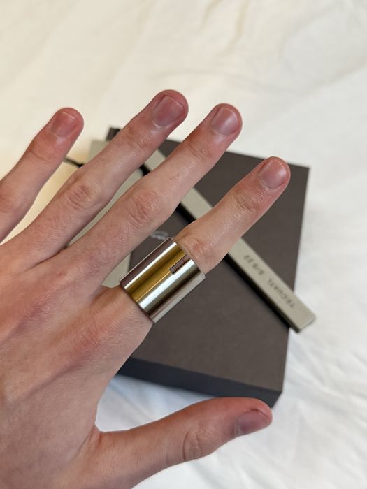 Rick Owens Silver Slitted Thumb Ring: 1 300 грн. - Кольца Львов на Olx