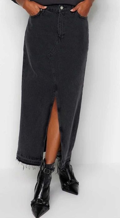 Спідниця джинсова темно-сіра