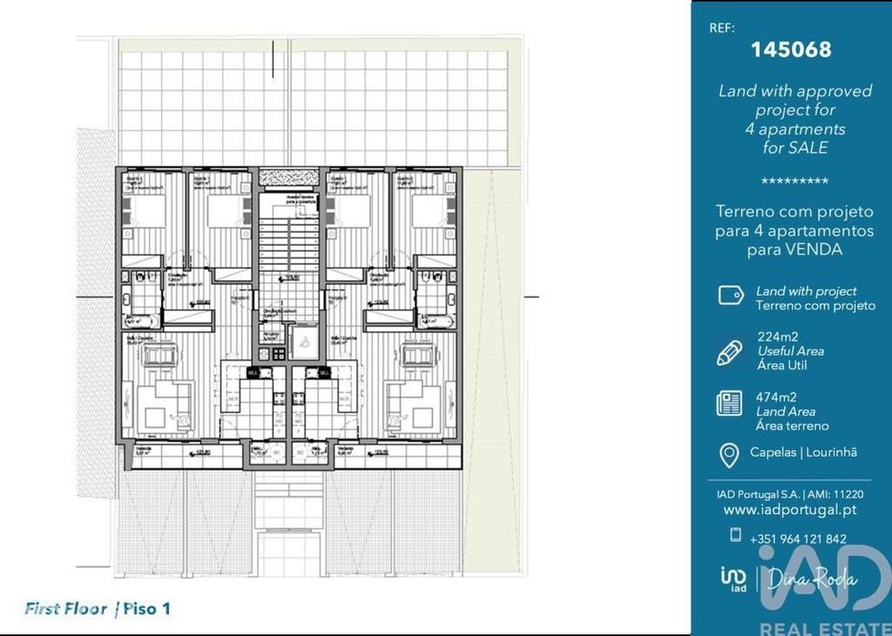 Terreno em Lourinhã e Atalaia de 224,00 m2