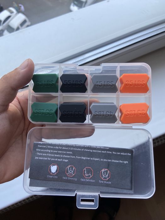 Тренажер для скул, экспандер, комплект 4 уровня, ЕВРОПА КАЧЕСТВО