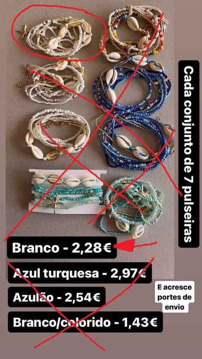 Pulseiras/colares - bijuteria variada