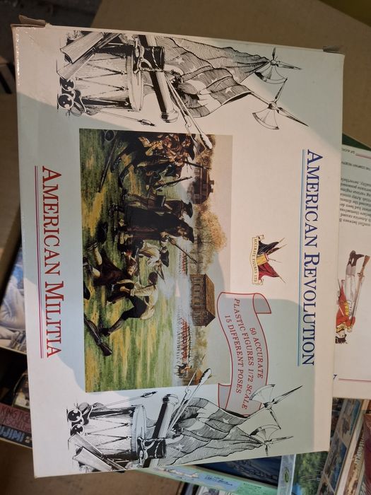 Caixas novas bonecos 1 72 vintage guerra independência EUA