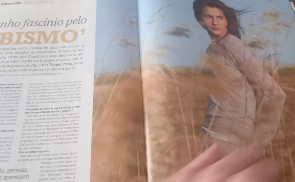 Sofia Aparício Super Model de 2001 a 2011 em capa de revista