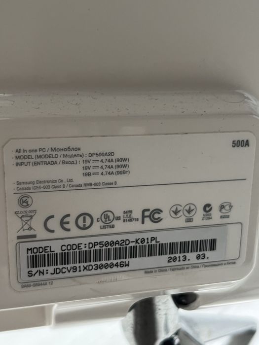 komputer samsung dp500ad-k01pl