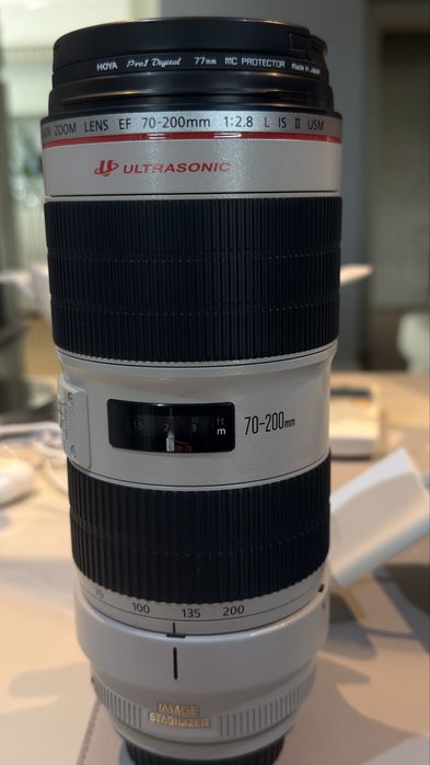 Objetiva Canon EF70-200 e acessórios