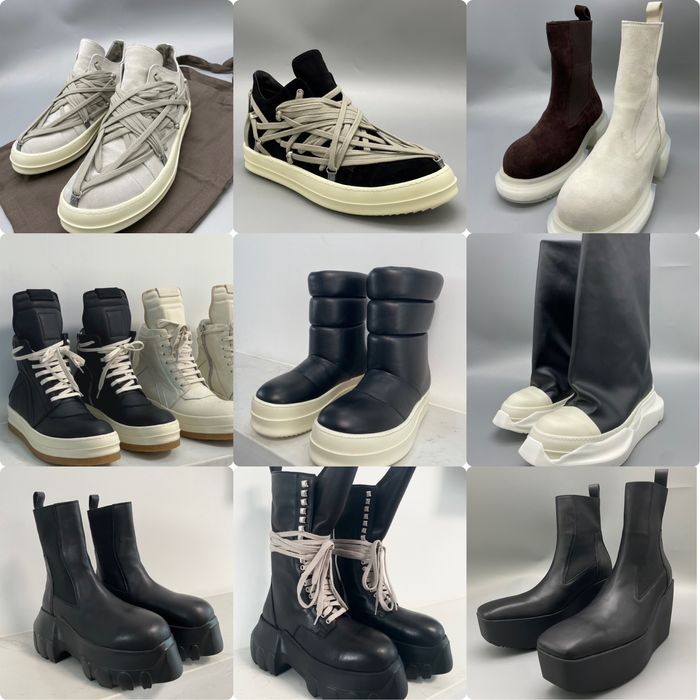 Rick Owens Sneakers/Boots/Drkshdw/Ramones/Geobasket/Army/Tractor/Jumbo