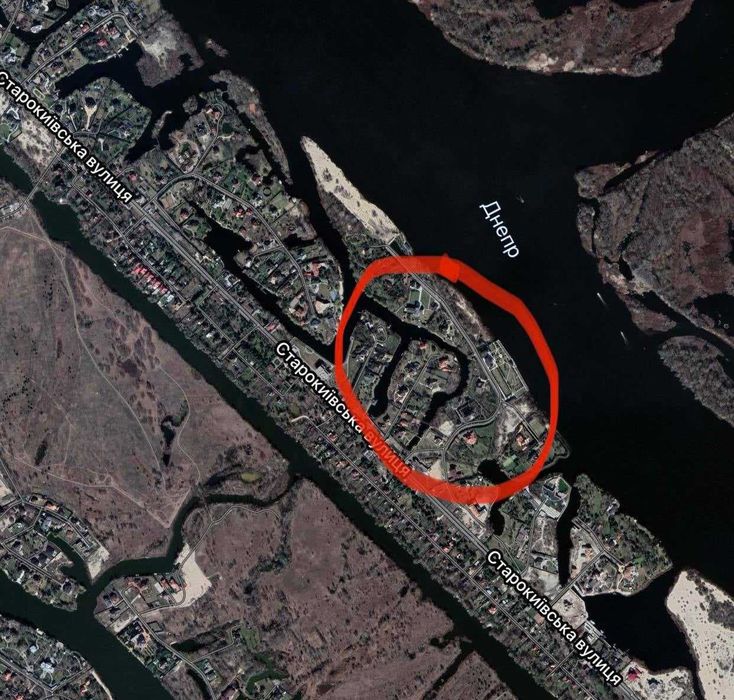 Продажа участка с выходом на Днепр Дамба, 5й км, Конча-Заспа.