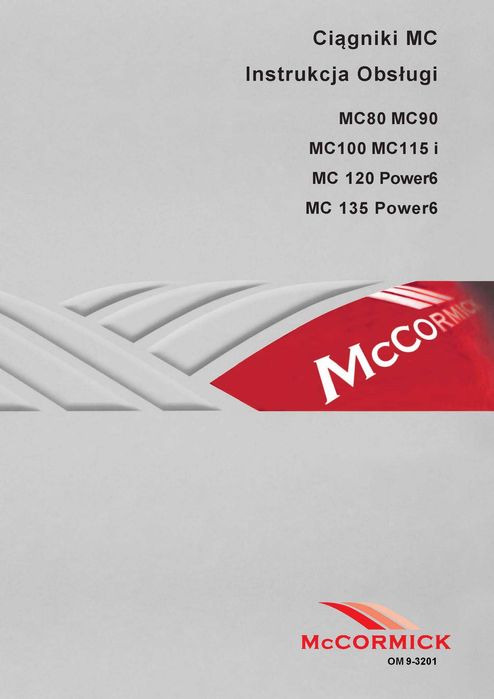 Instrukcja obsługi McCormick MC80 MC90 Mc Cormick 80 90