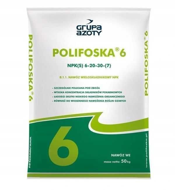 Polifoska 6 Nawóz NPK(S) 6-20-30 (7) - Worek 50 kg , cena brutto