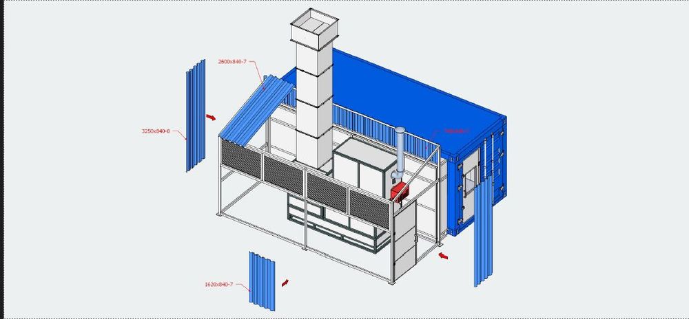 Kontenerowa Kabina Lakiernicza