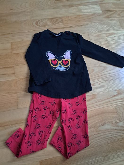 Komplet leginsy i bluzka Cocodrillo r. 92
