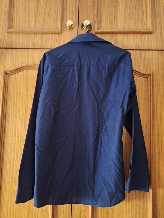 Camisa Manga Comprida Azul Escuro T: 38 Primark