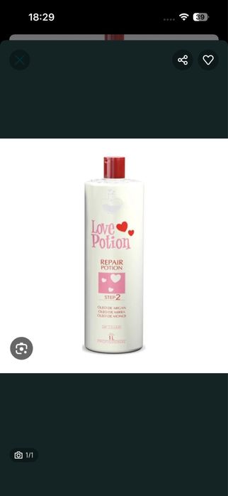 Keratyna nowa Love potion 1l  Polecam!