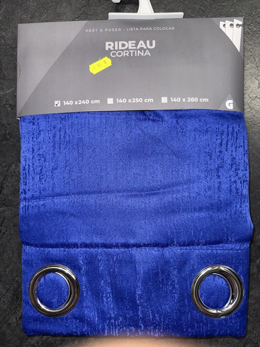 Zasłona niebieska 140x240